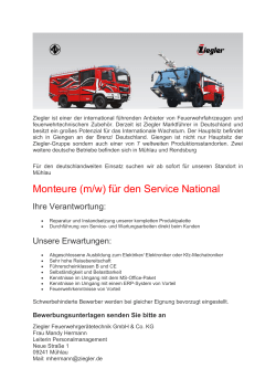 Monteure (m/w) für den Service National