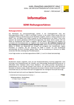 Information - Karl-Franzens