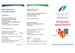 der Spitex-Notruf? - Spitex AachThurLand