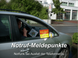 Notruf-Meldepunkte - Notfunk in Wuppertal und Umgebung