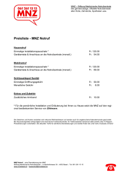 Preisliste MNZ Notruf PDF, 100,5 KB