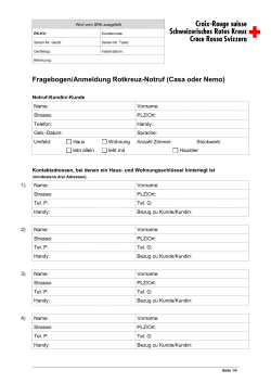 Fragebogen Rotkreuz