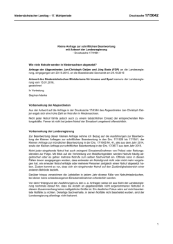 Drs. 17/5042  - Nieders&auml;chsischer Landtag