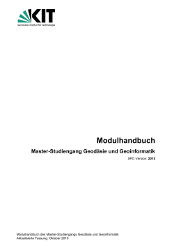 Modulhandbuch (SPO Version 2015)