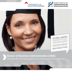 Doctor of Business Administration (DBA)