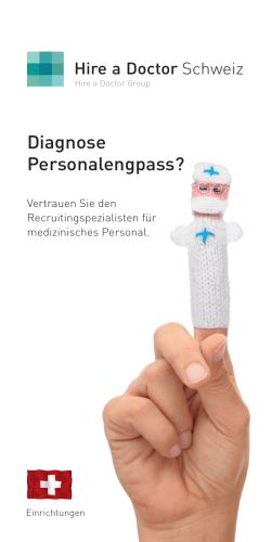 Diagnose Personalengpass? - Hire a Doctor Schweiz AG
