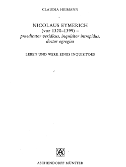 NICOLAUS EYMERICH (vor 1320-1399)