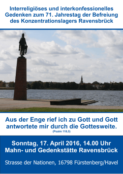 Ravensbrück Gedenken 17.4.2016