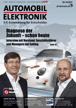 Diagnose der Zukunft – schon heute - AUTOMOBIL