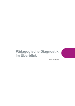 Pädagogische Diagnostik