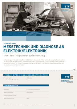 messtechnik und diagnose an elektrik/elektronik