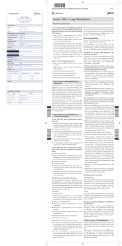 Concor® COR 2,5 mg Filmtabletten