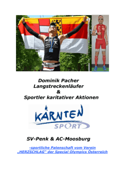 Dominik Pacher Pressemappe 2015