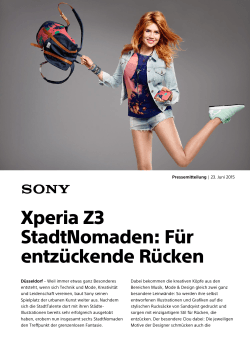 Xperia Z3 StadtNomaden: Für entzückende Rücken