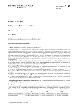 Elektronische Dokumentenprüfgeräte - Landtag Rheinland