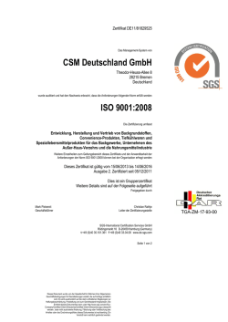 ISO Zertifikat deutsch g&uuml;ltig bis 2016 06 14