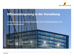 Effizienzsteigerung in der Verwaltung - IT