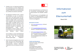Informationen zum Elternunterhalt