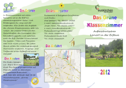 Gr&uuml;ne Klassenzimmer