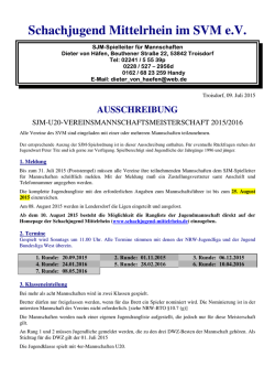 Ausschreibung SJM-U20-MM 201516