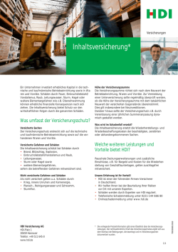 Inhaltsversicherung