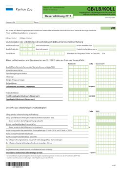 Formular GB - Fragebogen für Selbständigerwerbende [2015]
