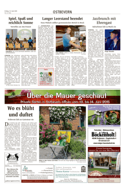 Über die Mauer geschaut