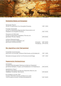 Herbstliche Salate und Vorspeisen Der