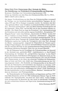 Dieter Ertel, Peter Zimmermann (Hg.): Strategie der Blicke. Zur