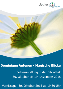Dominique Antenen - Magische Blicke