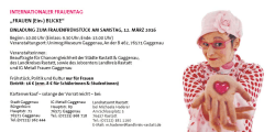 INTERNATIONALER FRAUENTAG &bdquo;FRAUEN (Ein