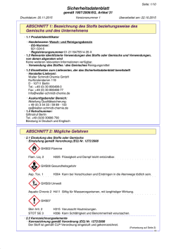 Sicherheitsdatenblatt - Walter Schmidt Chemie GmbH