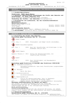 Sicherheitsdatenblatt - meyer