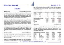 Quartalsbericht 2/2015 - Anderes Finanzberatung AG