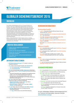 Globaler Sicherheitsbericht 2015 - Info-Point