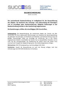 baubeschreibung - Martin Bloch Immobilien