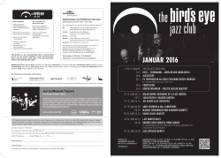 Programm als PDF - Bird`s Eye Jazz Club