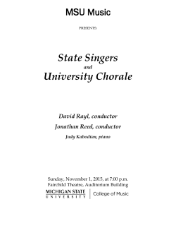 State Singers University Chorale