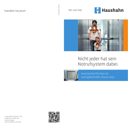 Haushahn Notruf Brosch&uuml;re