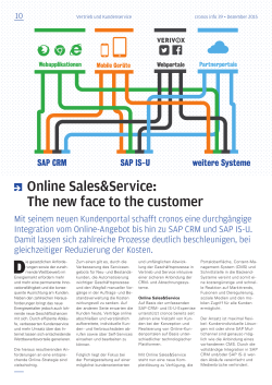 Online Sales&Service: The new face to the customer