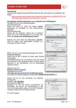 Drucken mit MacOSX
