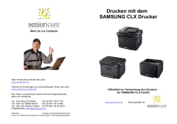 Drucken mit dem SAMSUNG CLX Drucker