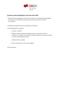 Drucken auf dem Kopierger&auml;t &bdquo;Oc&eacute; Vario Print 1055&ldquo;