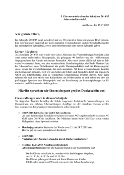 Hierf&uuml;r sprechen wir Ihnen ein ganz gro&szlig;es Dankesch&ouml;n aus!