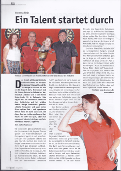 Ein Talent startet durch - Saarl&auml;ndischer Dartverband
