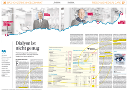 FRESENIUS MEDICAL CARE_Dialyse ist nicht genug