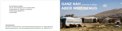 ganz nah aber weit genug