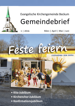 Feste feiern - Evangelische Kirchengemeinde Beckum