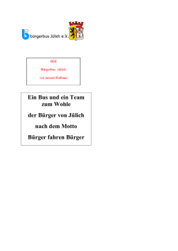 Ein Bus und ein Team zum Wohle der B&uuml;rger von