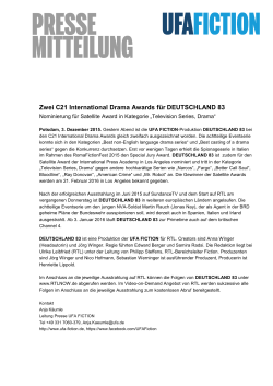 Zwei C21 International Drama Awards für